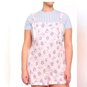 Sanrio Hello Kitty and Friends Cloud Soft Pink Shortalls Plus Size